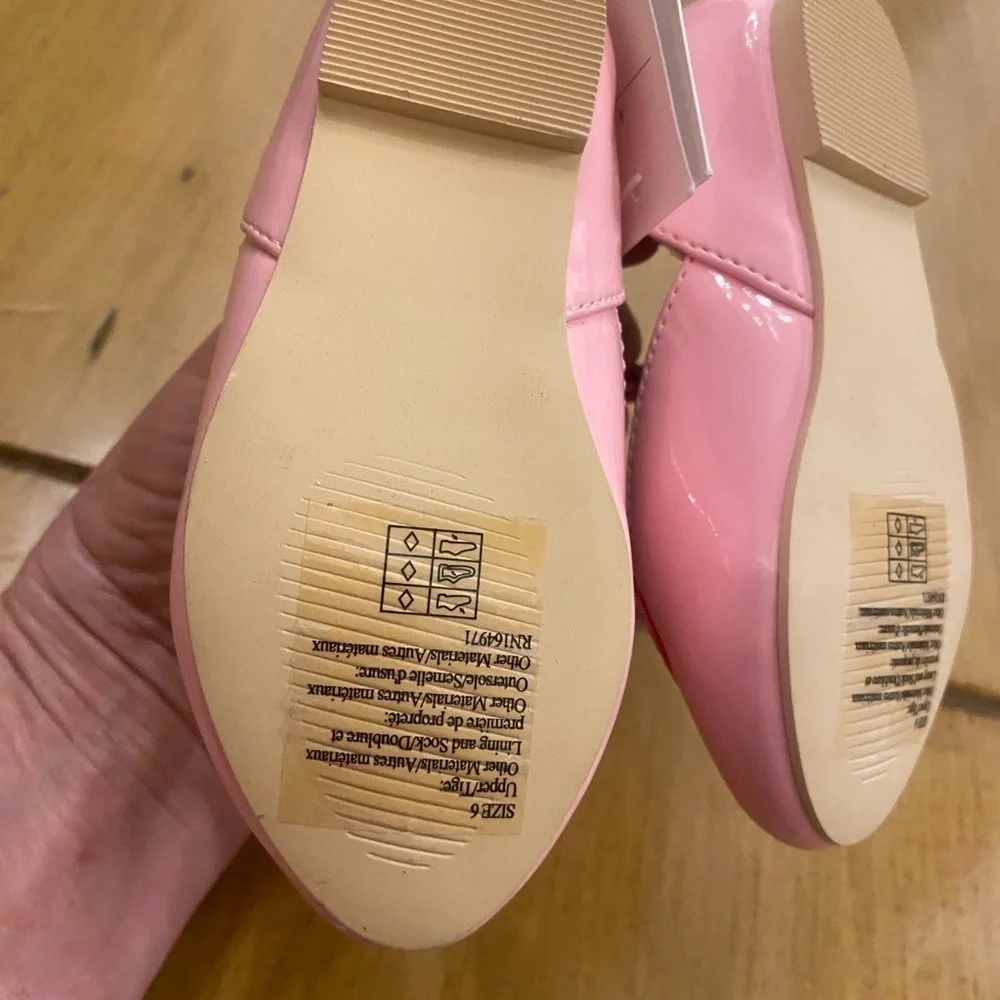 Janie & Jack Pink VDay Heart Dress Shoes New Size 6